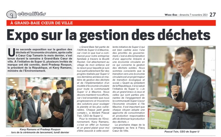 Expo sur la gestion des dechets